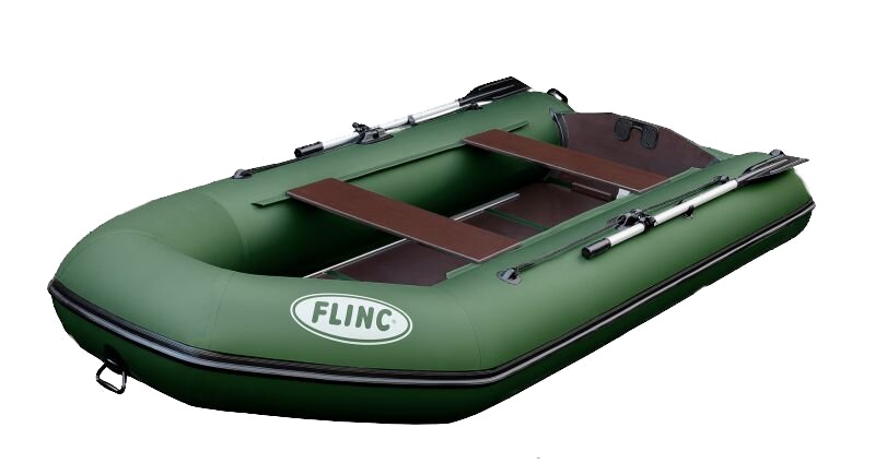 Лодка Flinc FT340K надувная оливковый - фото 1