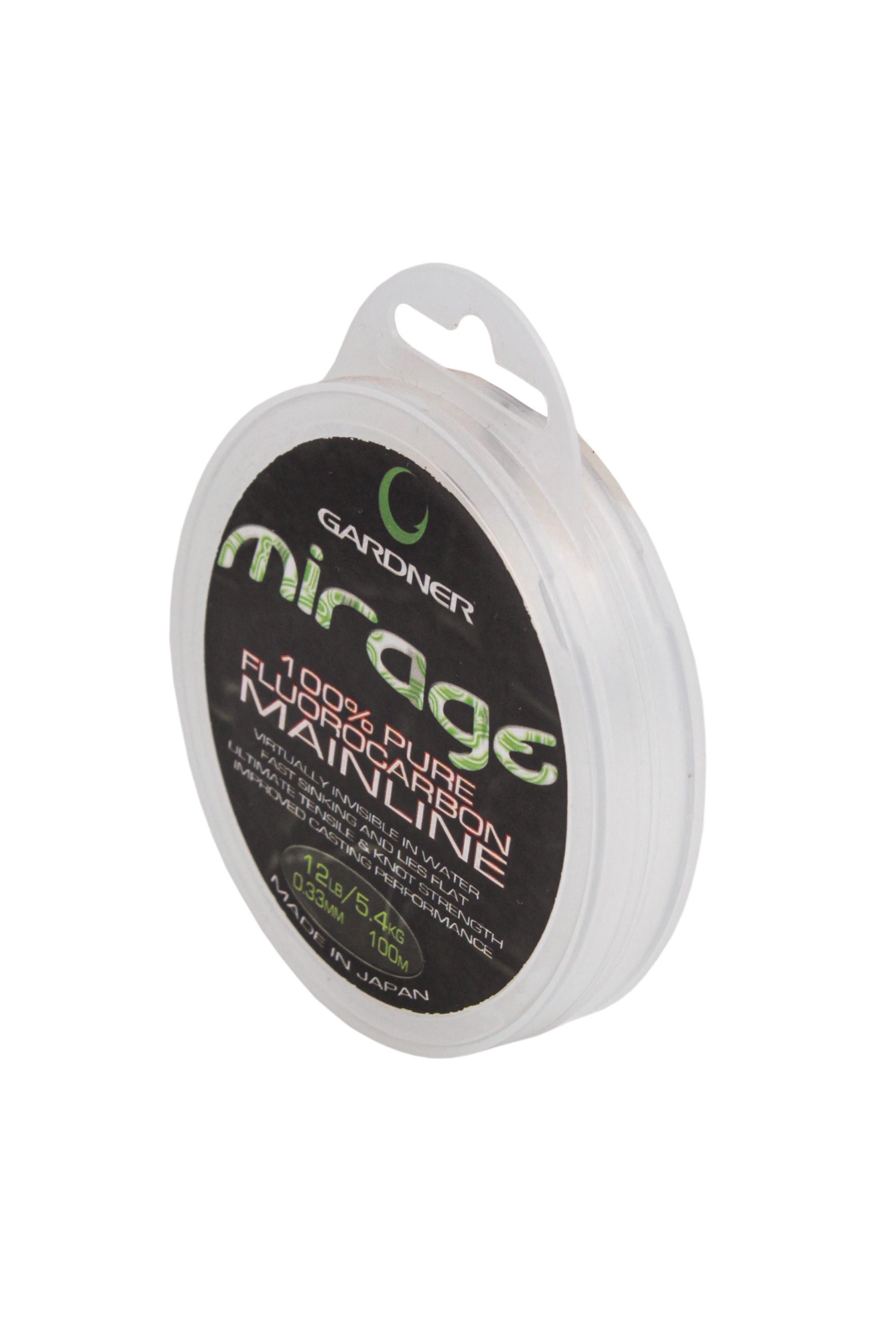 Леска Gardner Mirage fluorocarbon mainline 100м 12lb 0,33мм - фото 1