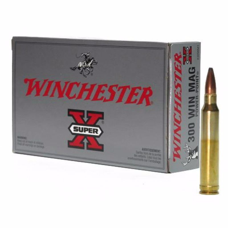 МП Патроны Winchester, кал. .300 Win.Mag. Super X Power-Point (180/11,66 гр.), - фото 1
