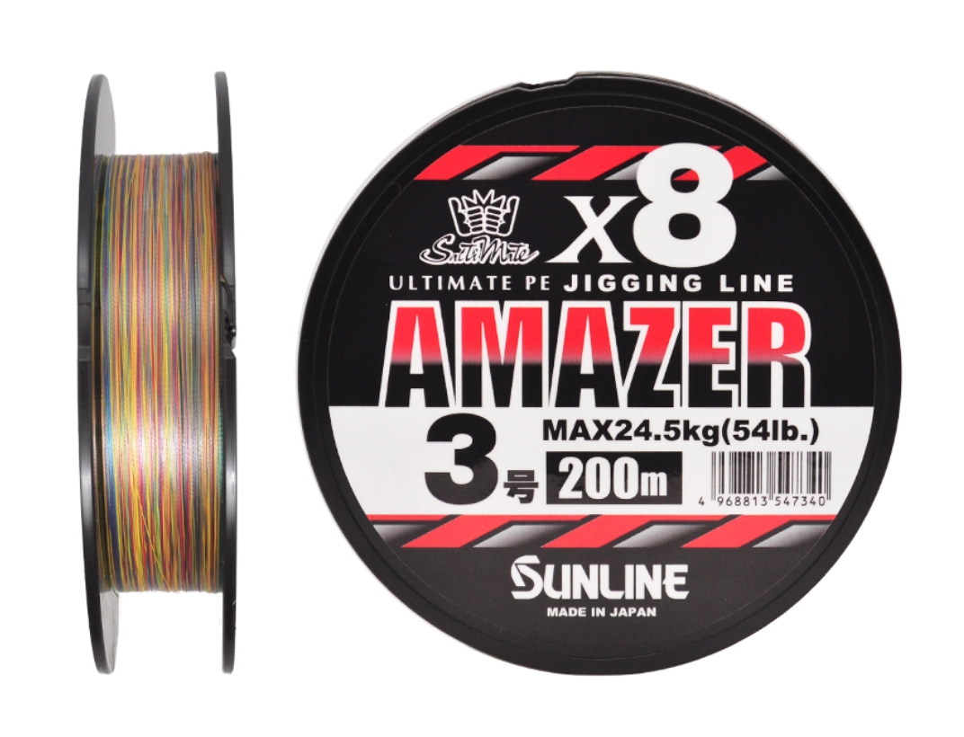 Шнур Sunline Amazer x8  3,0/24,5кг 200м Multi Color - фото 1