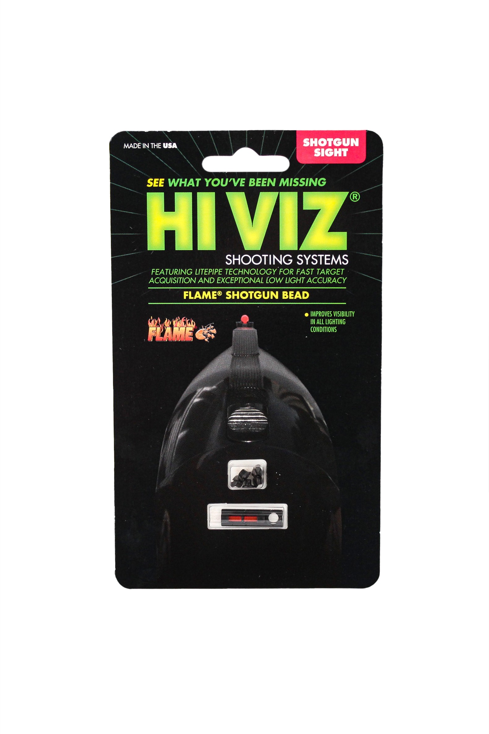Мушка HiViz Flame Sight красная  универсальная