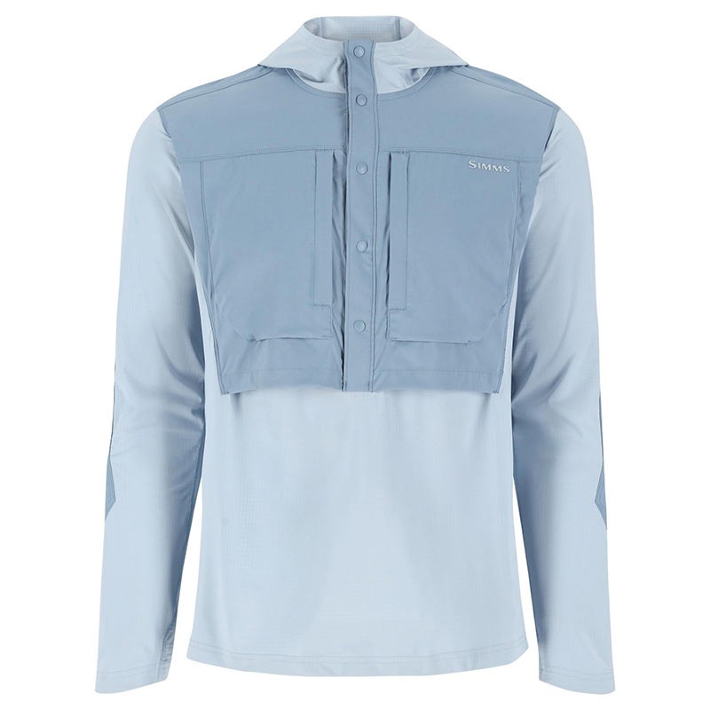 Толстовка Simms Latitude BiComp Hoody Steel Blue/Albacore  - фото 1