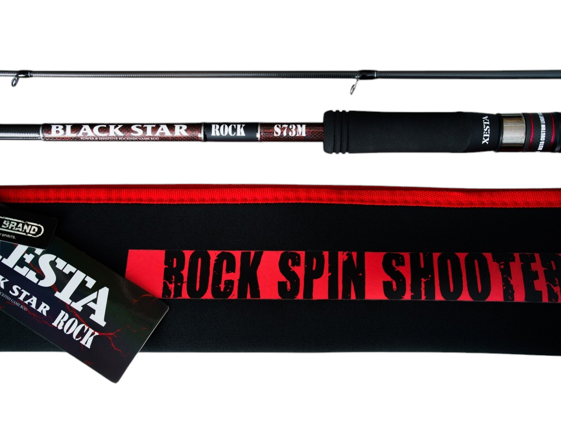 Спиннинг Xesta Black Star Rock S73M Rock Spin Shooter 7-28гр lb 10-25 222см - фото 1