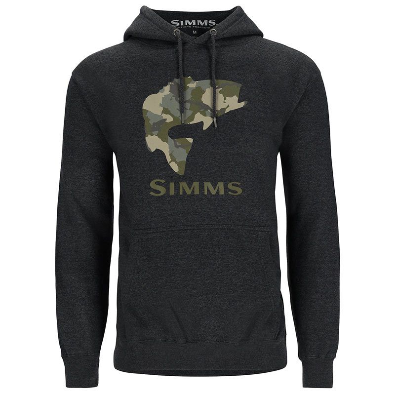 Толстовка Simms Bass fill hoody charcoal heather  - фото 1
