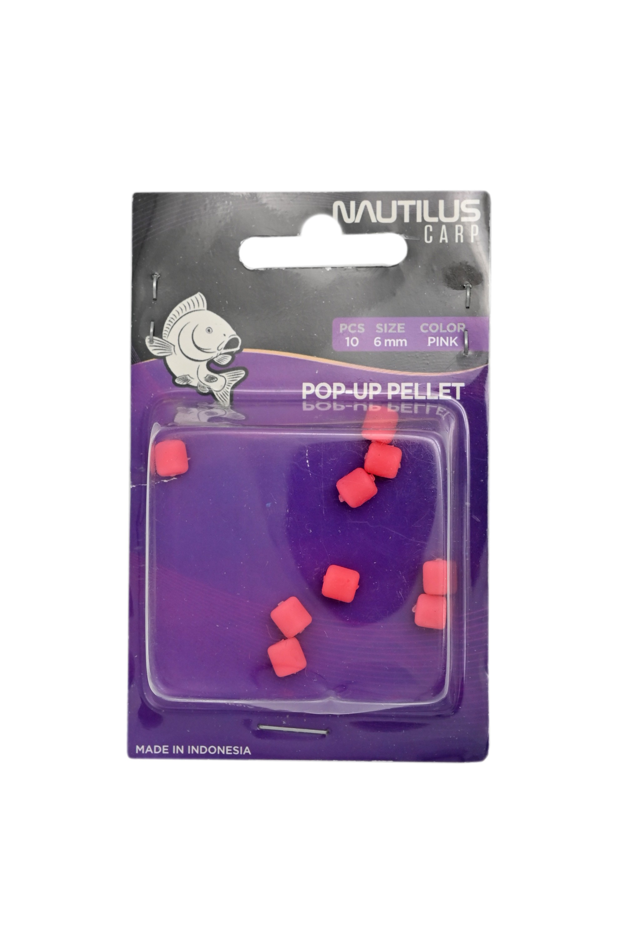 Приманка Nautilus PopUp pellet 6мм pink имитационная - фото 1