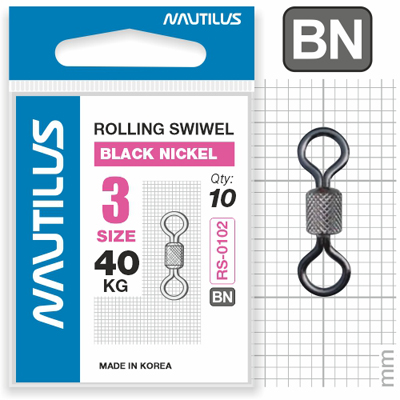 Вертлюг Nautilus Rolling Swivel 0102 №3 40кг - фото 1