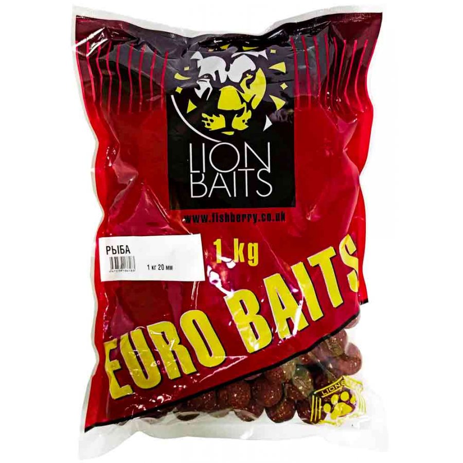 Бойлы Lion Baits рыба 20мм 1кг - фото 1