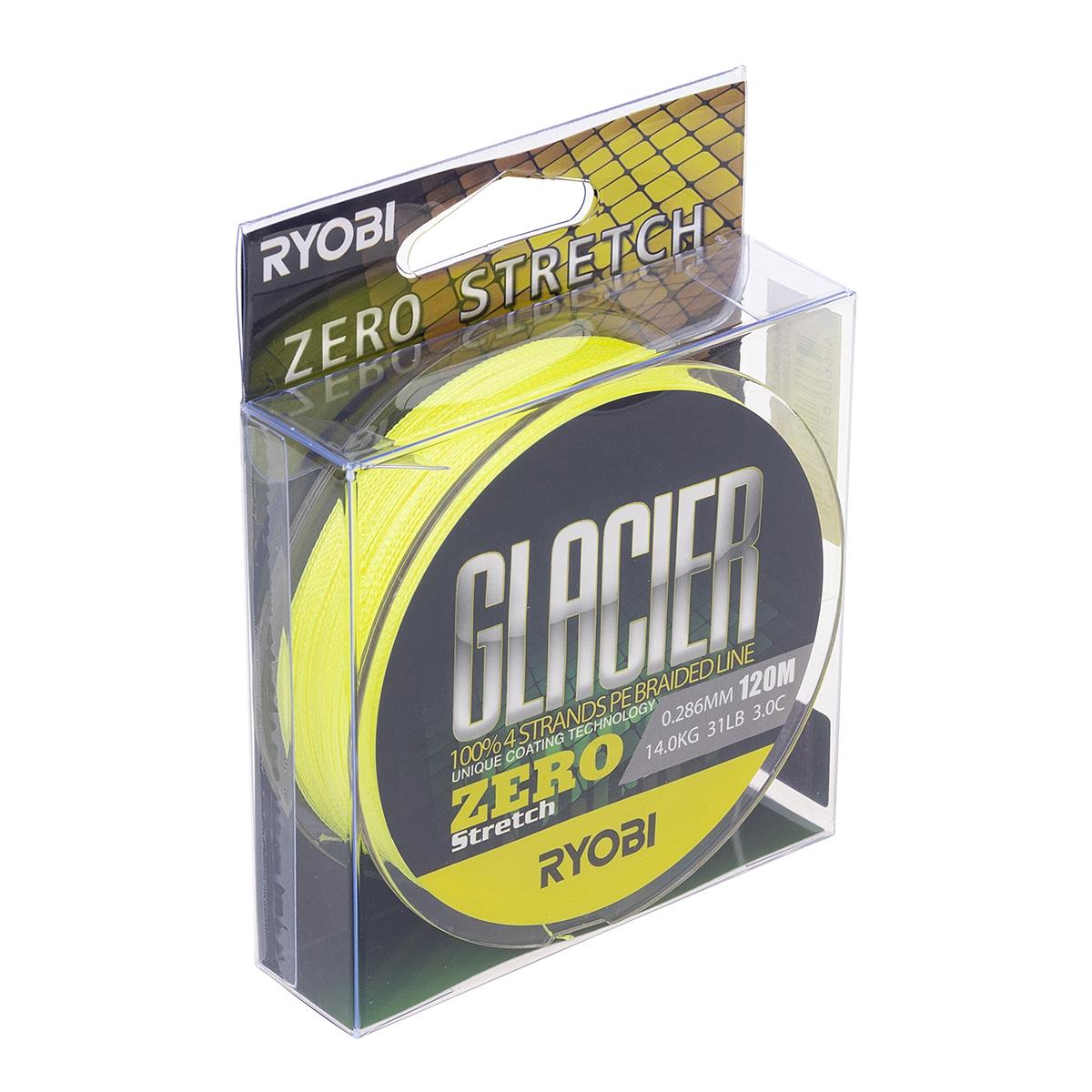 МП Шнур GLACLER ZERO-120M 3,0/d-0.286mm yellow Ryobi - фото 1
