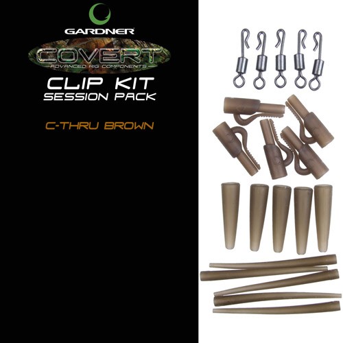 Набор Gardner Covert clip kit session pack c-thru brown для оснасток - фото 1