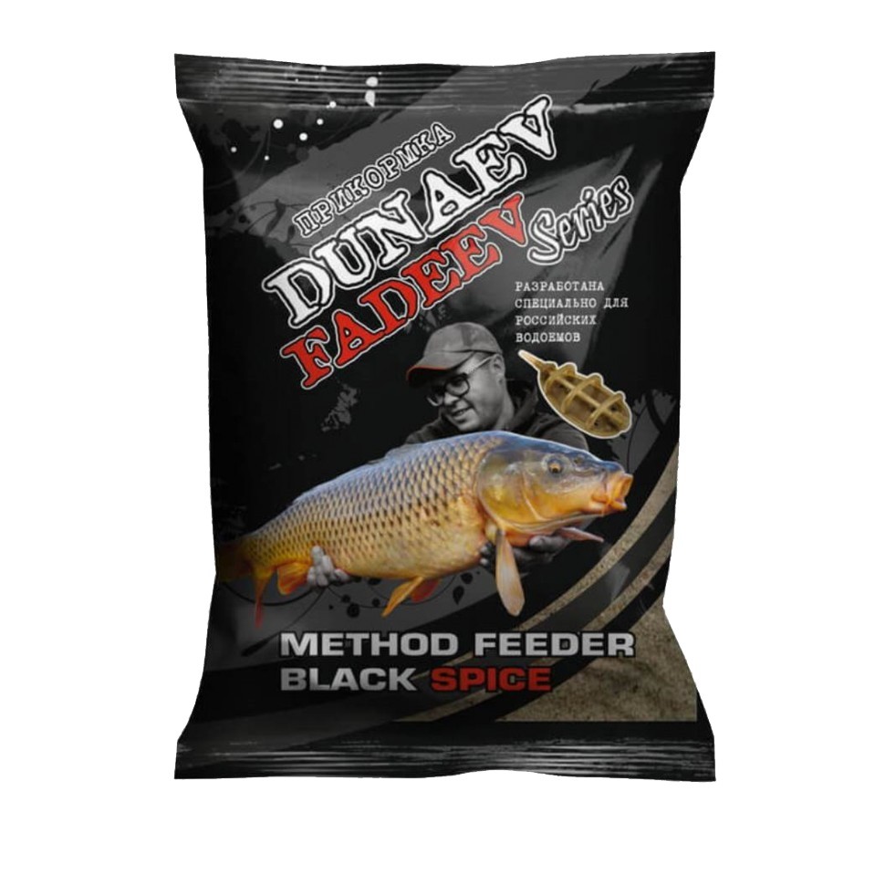 Прикормка Dunaev-Fadeev 1кг method feeder black spice - фото 1