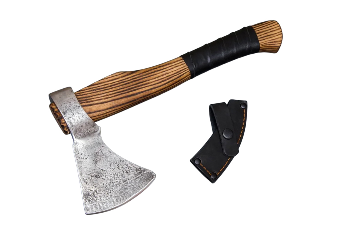 Топор ИП СЕМИНА Таежный кованая сталь У8 ценные породы дерева - фото 1