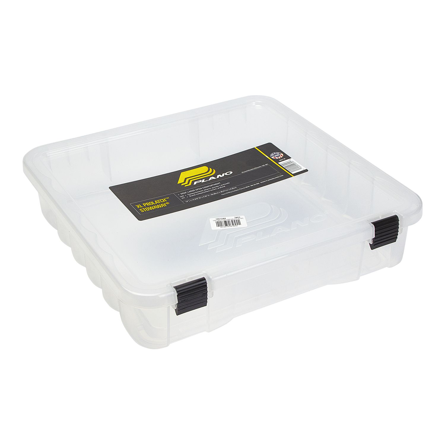 Коробка Plano 705001 Deep Stow Clear W Black Latches 36,5x35,6x8,3 - фото 1