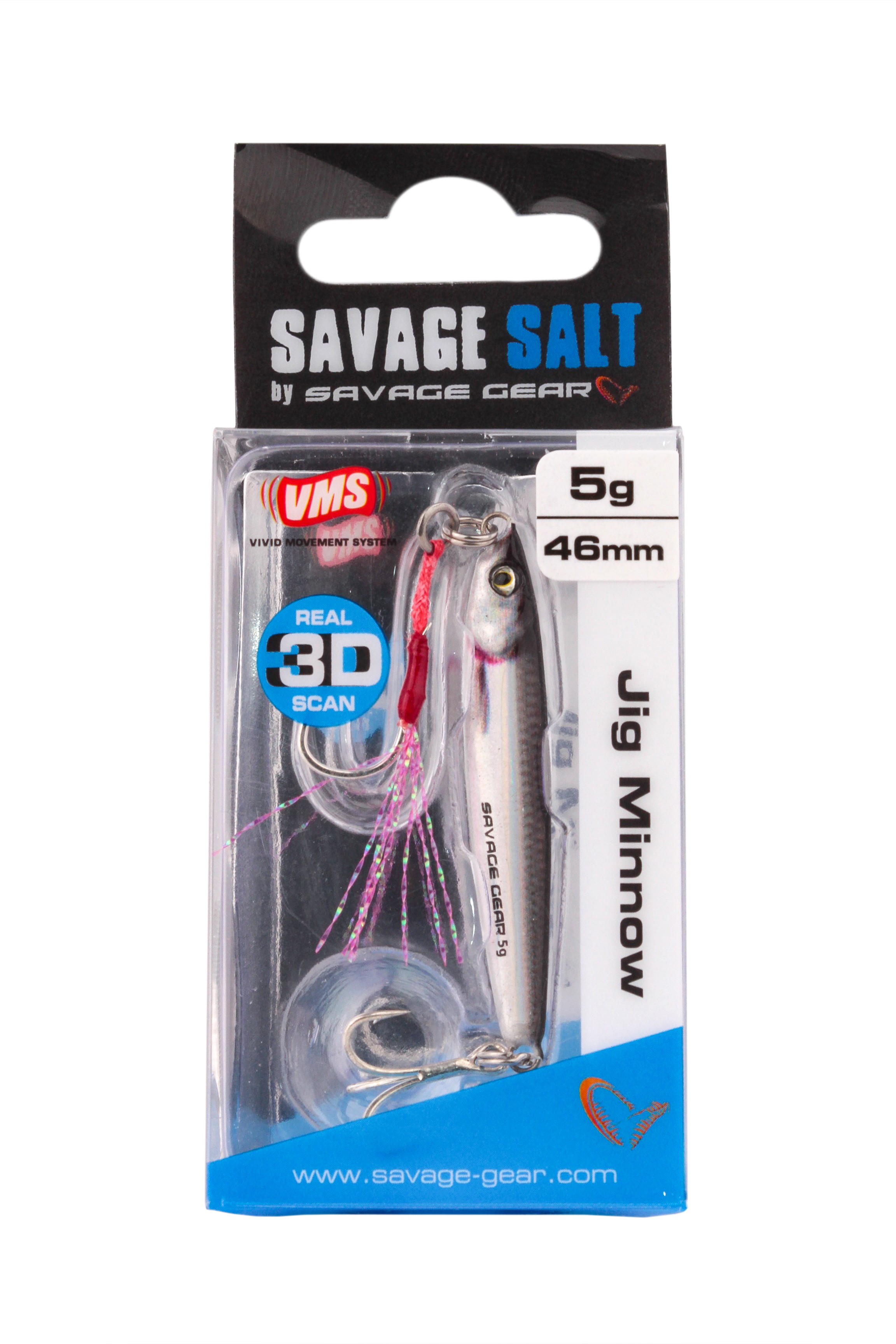 Пилькер Savage Gear 3D jig minnow 5гр 4.6см PHP flash minnow - фото 1