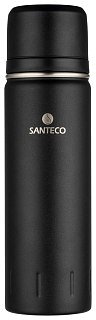 Термос Santeco Kolima с 2 крышками 1л black