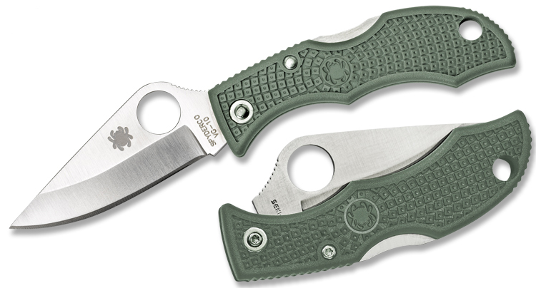 Нож Spyderco Ladybug 3 Foliage Green складной сталь VG-10 - фото 1