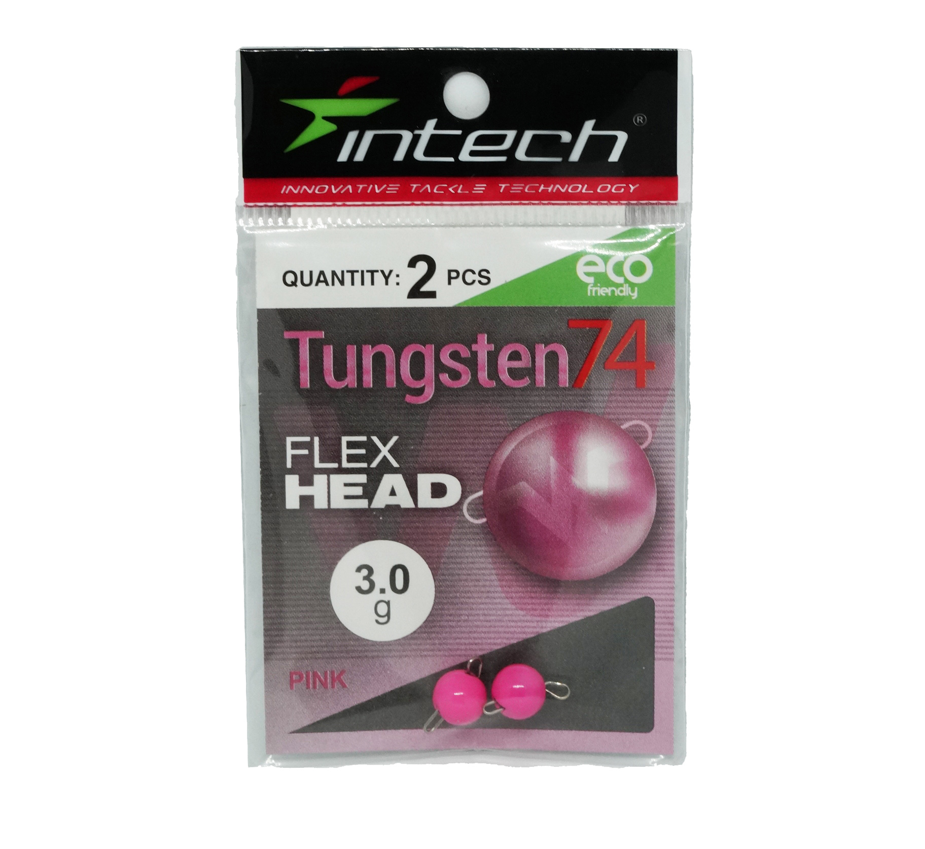Груз Intech Tungsten 74 gloss pink 3,0гр 2шт - фото 1