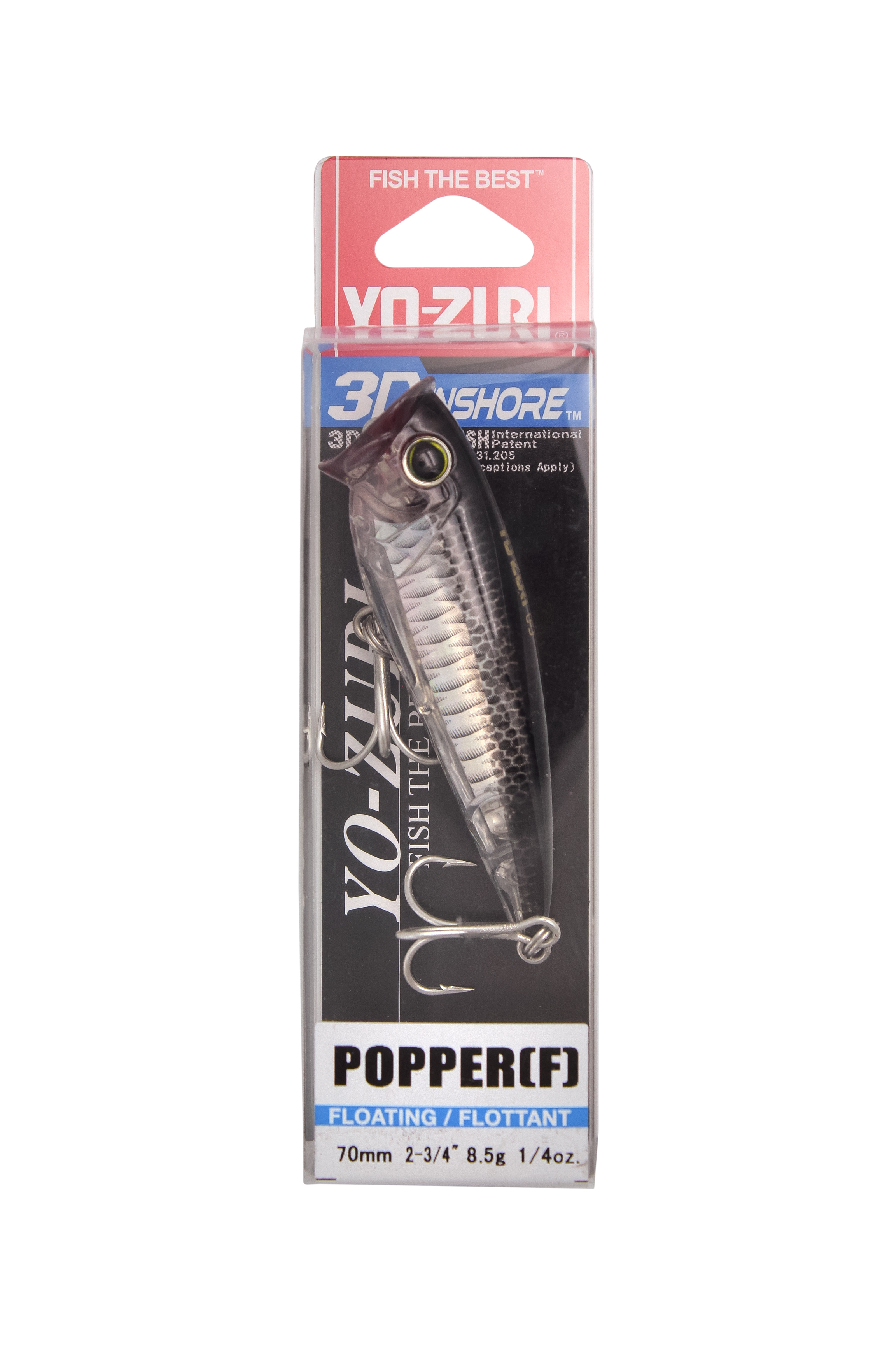 Воблер Yo-Zuri 3D Inshore popper F 70мм R1210 C4 - фото 1