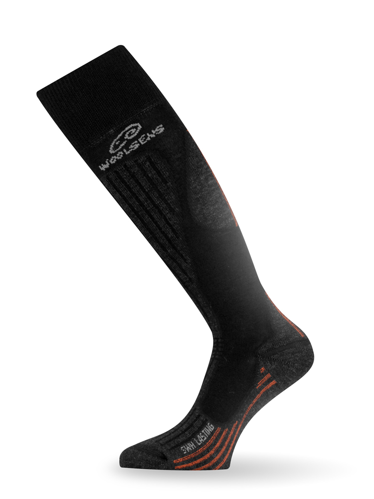 Носки Lasting SWH 906 wool+polyamide серые с рисунком  - фото 1