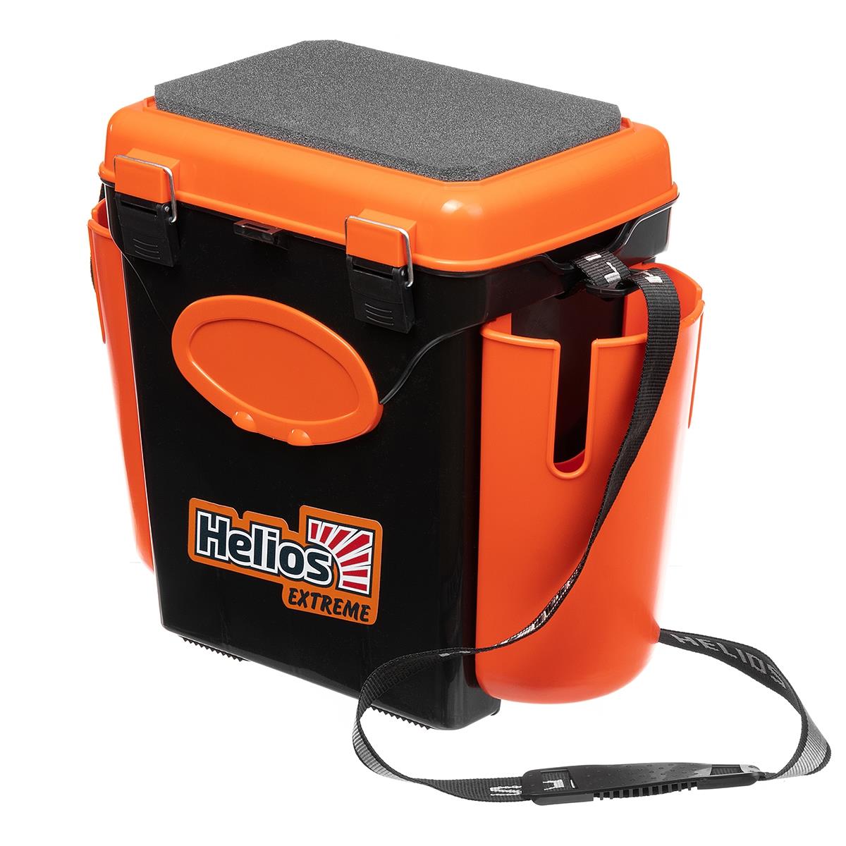 МП Ящик зимний FishBox односекционный (10л) оранжевый Helios - фото 1