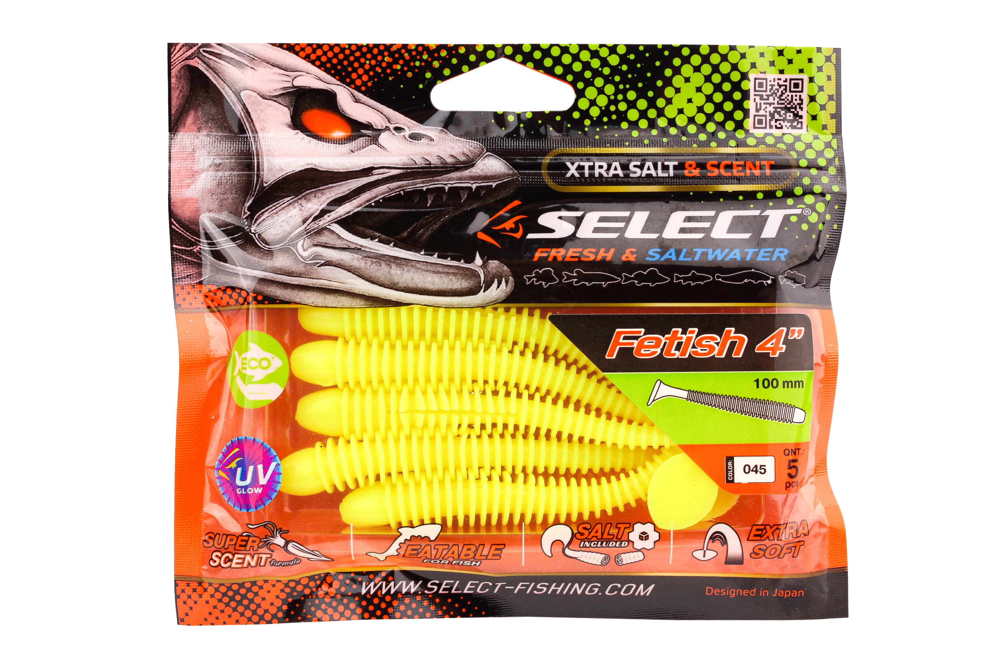 Приманка Select Fetish 4&quot; цв. 045 уп 5шт