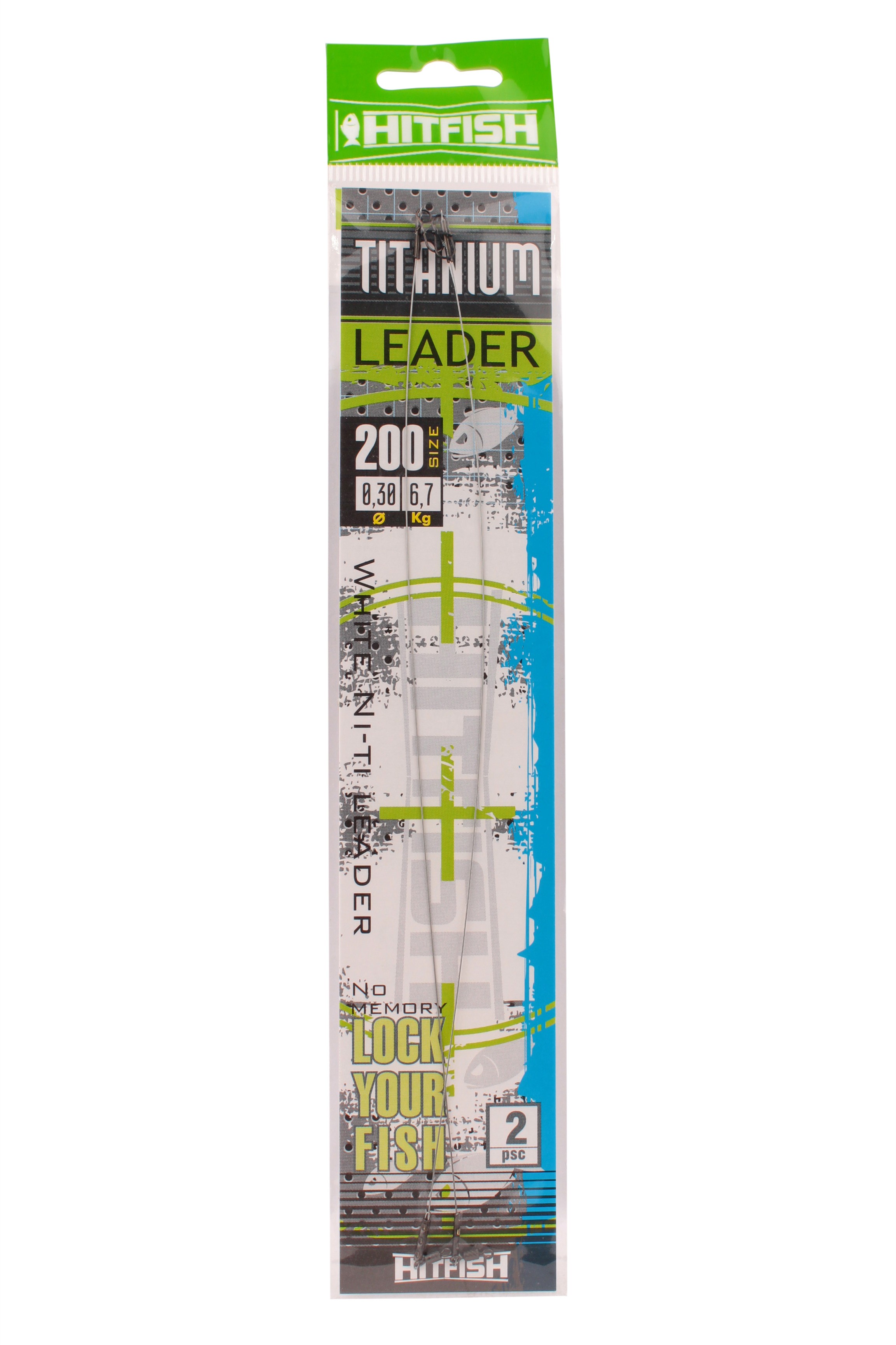 Поводок Hitfish Titanium leader 200мм 6,7кг d 0,30 2шт