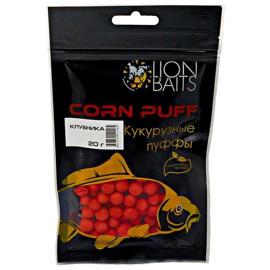 Пуффы Lion Baits клубника 20гр - фото 1