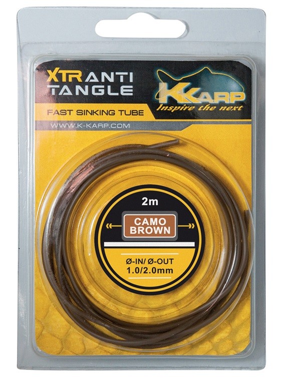 Трубочка тонущая K-Karp XTR Sinking tube brown 200 1.0/2. - фото 1