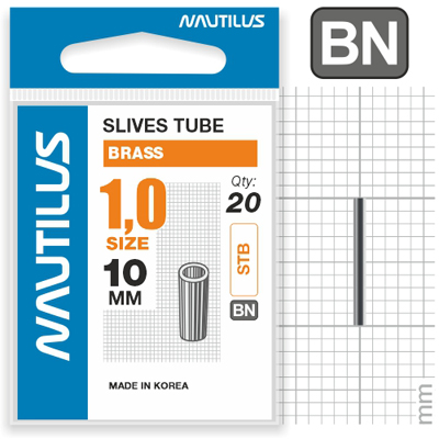 Трубка обжимная Nautilus Slives tube brass 1,0мм - фото 1