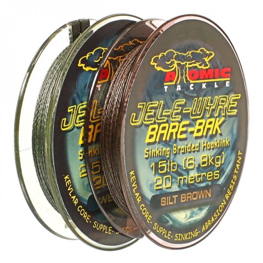 Поводковый материал Atomic Tackle Jel E Wyre bare bak 25lb green - фото 1