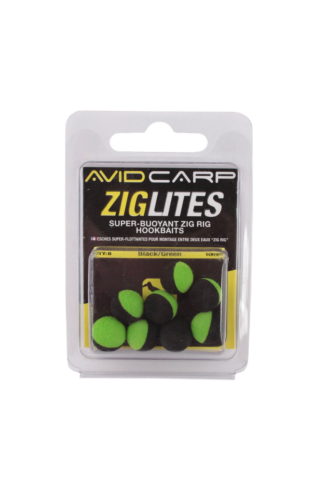 Насадка Avid Carp Ziglites 10мм Black/Green - фото 1