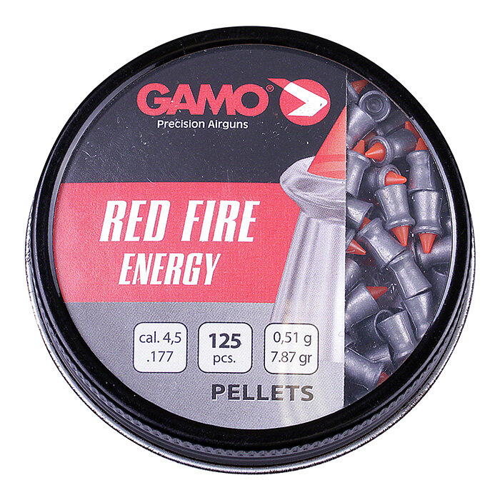 Пульки Gamo Red Fire 4,5мм 0.49г 125 шт