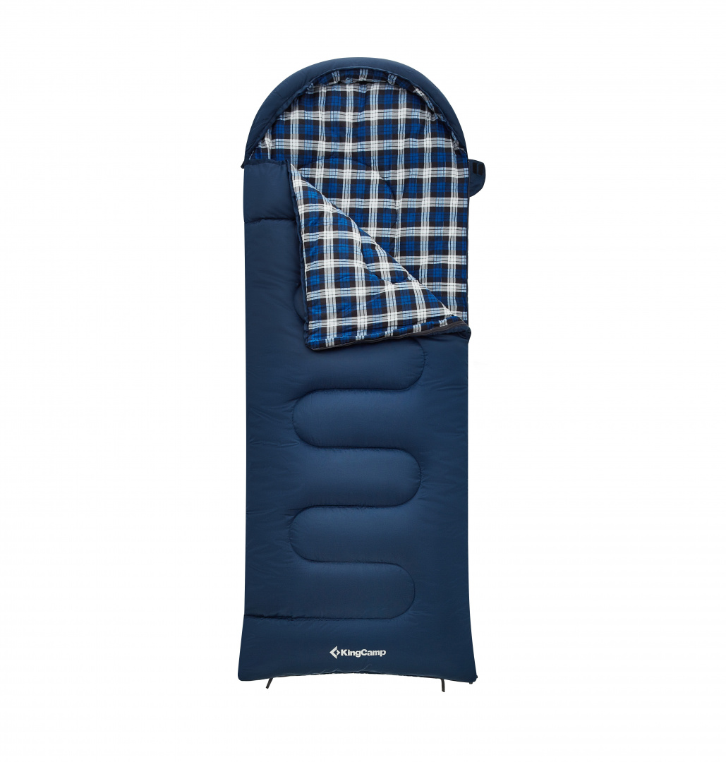 Спальный мешок King Camp Cloud 300 -13С 230х90 синий левый - фото 1