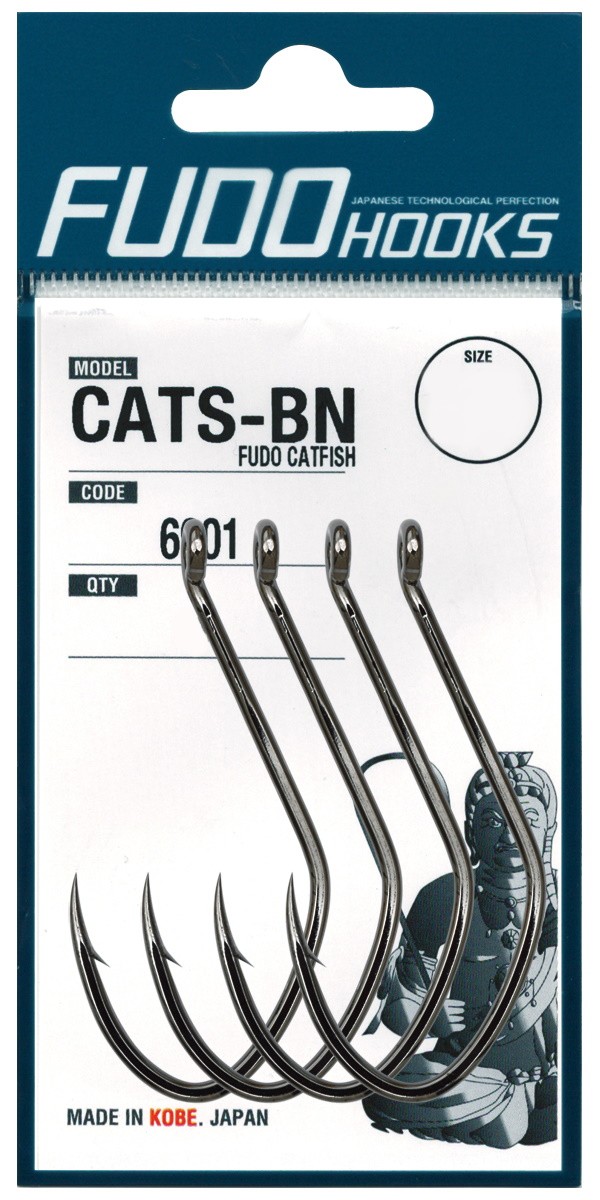 Крючки Fudo Catfish Cats-BN 6901 BN № 7/0 4шт. - фото 1