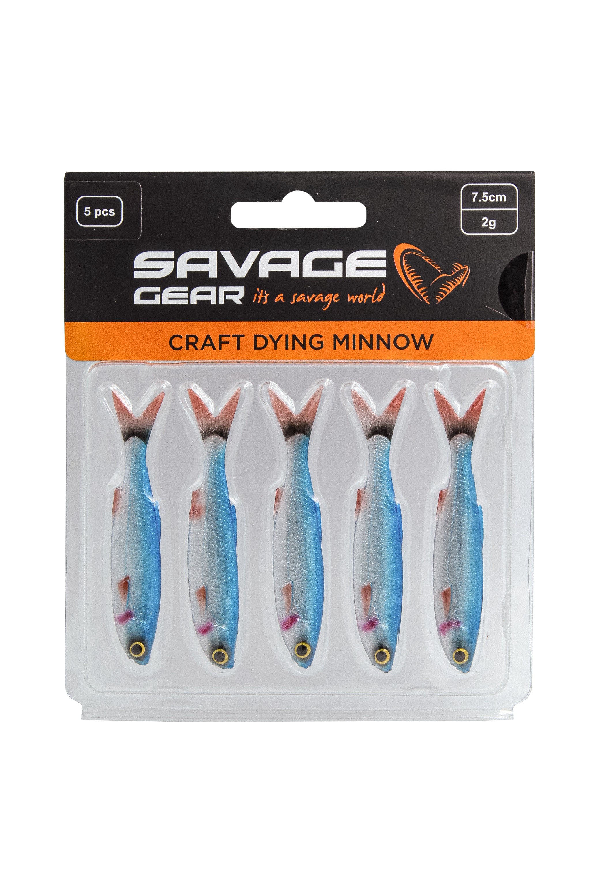 Приманка Savage Gear Craft dying minnow 7,5см 2,0гр blue perch 5шт - фото 1