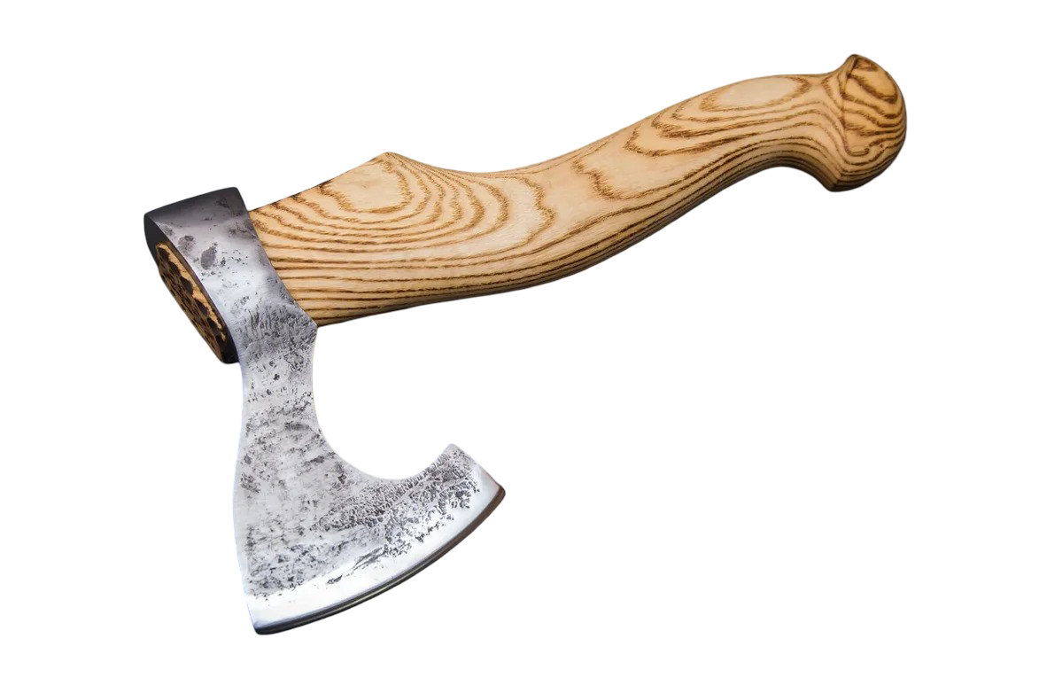 Топор №2 ИП СЕМИНА Егерь кованая сталь 9ХС ценные породы дерева - фото 1