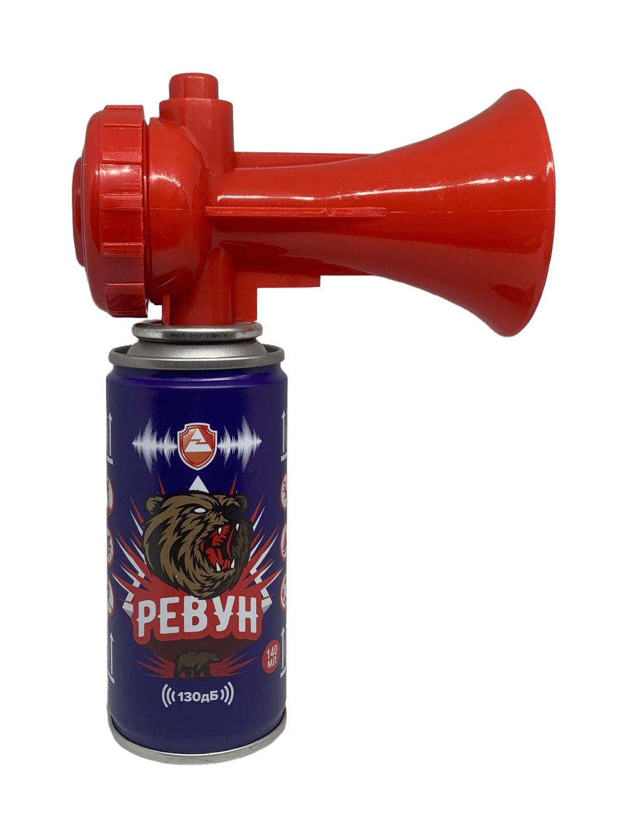 Звуковое сигнальное устройство Тюменские Аэрозоли Ревун мини 140мл (баллон+горн) - фото 1