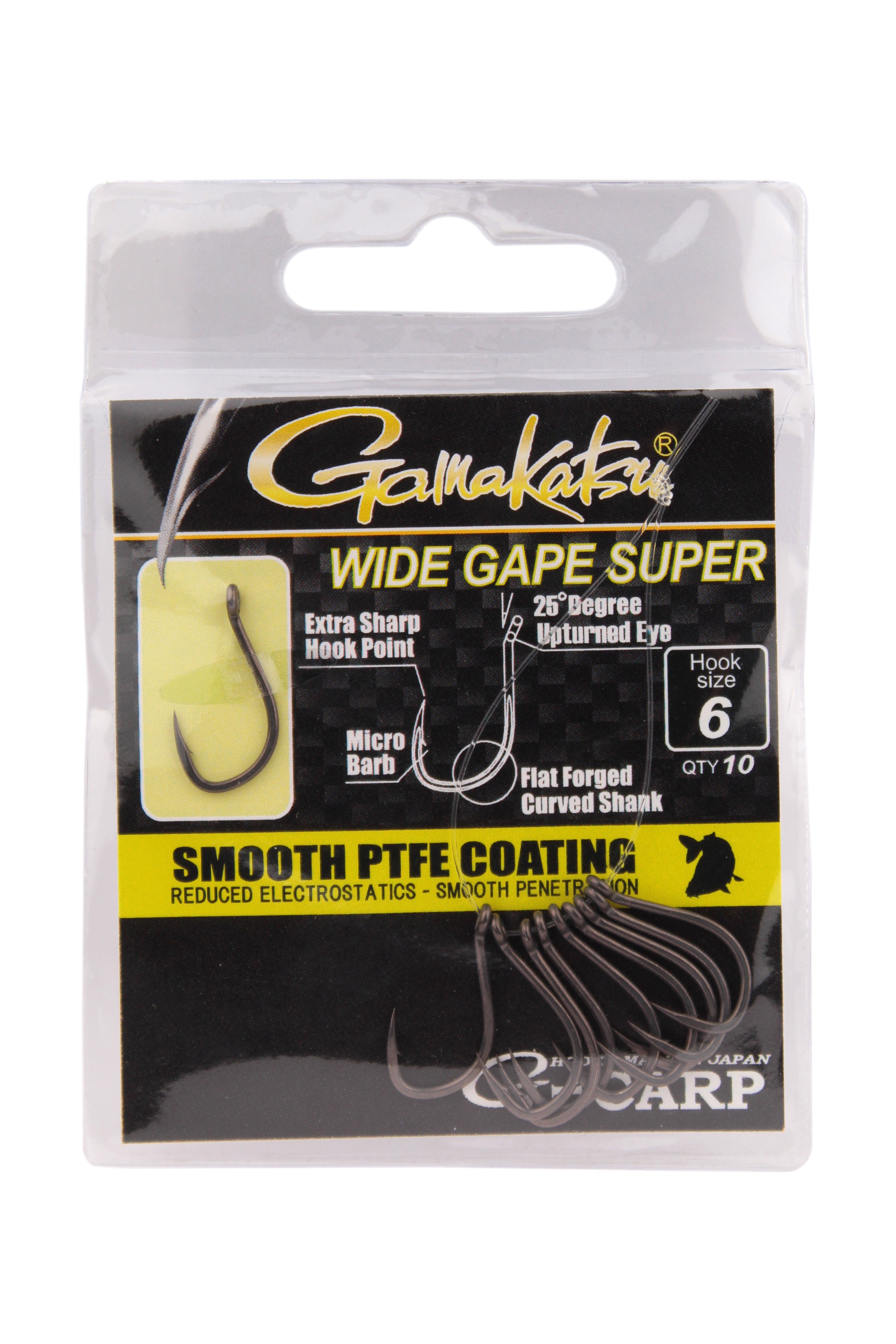 Крючок Gamakatsu G-Carp Wide gape super №6 уп.10шт