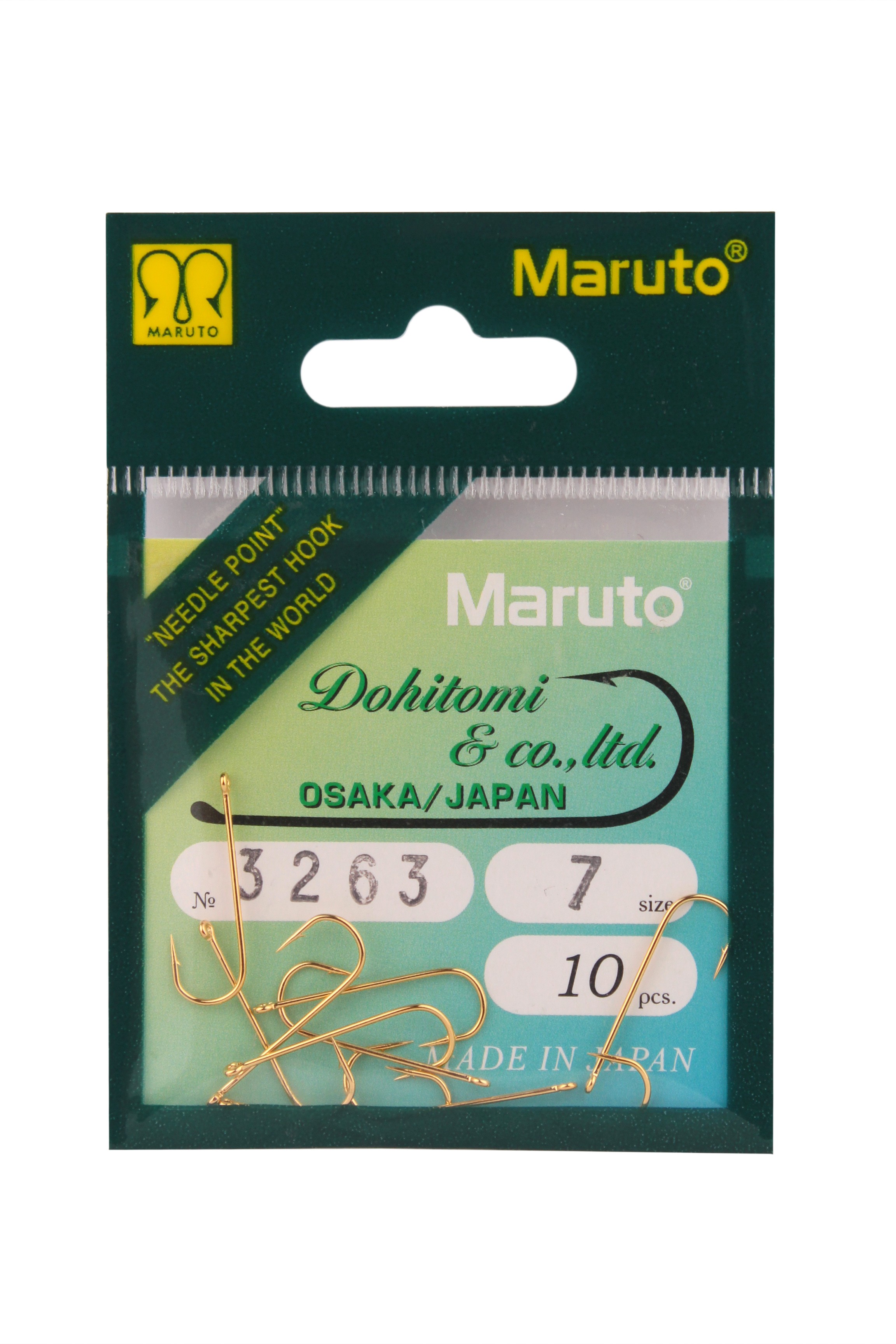 Крючки Maruto 3263 Go №7 10шт - фото 1