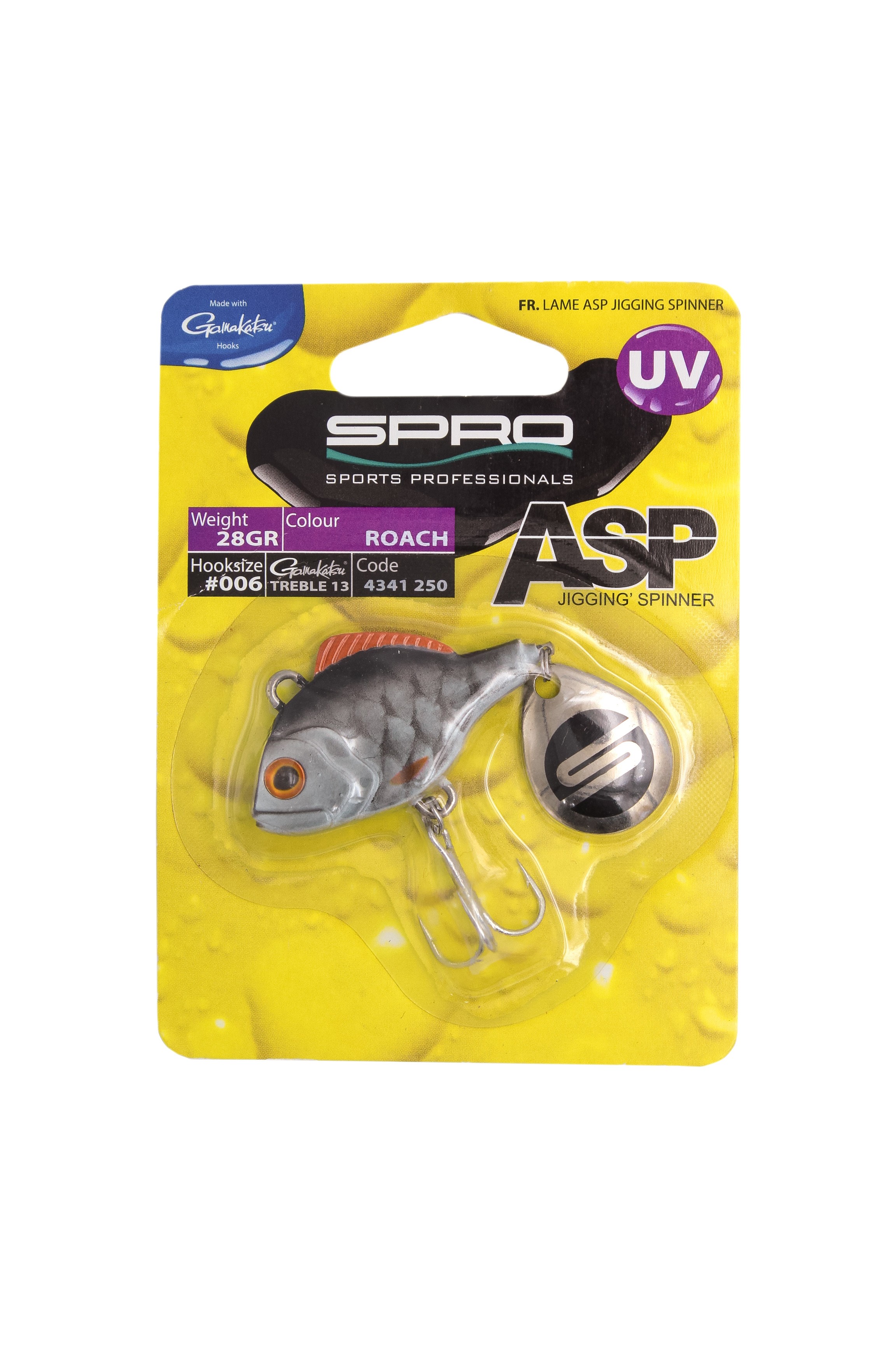 Тейл-спиннер SPRO ASP spinner UV roach 28гр - фото 1