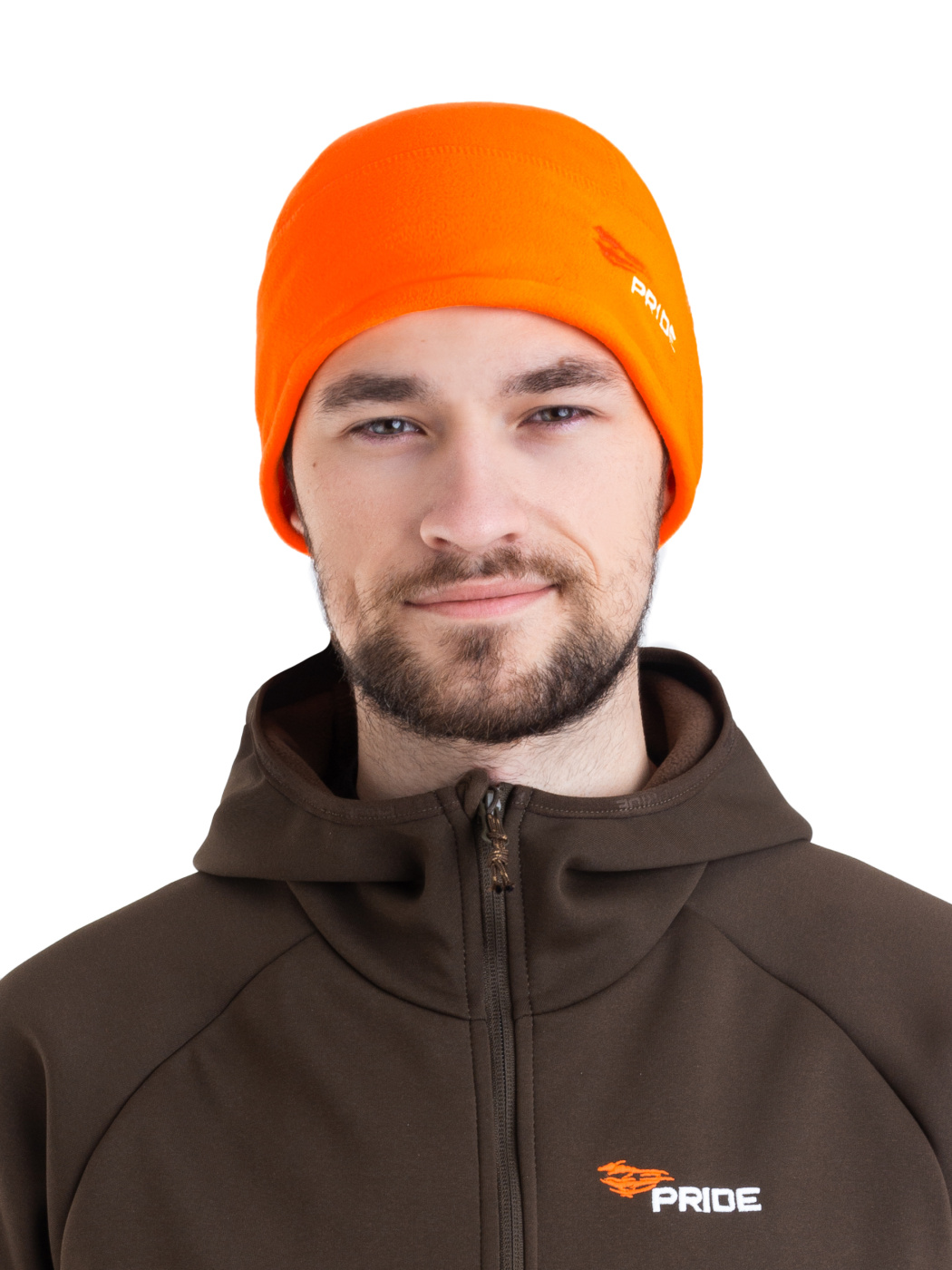 Шапка Pride сигнальная флис оранжевый - фото 1