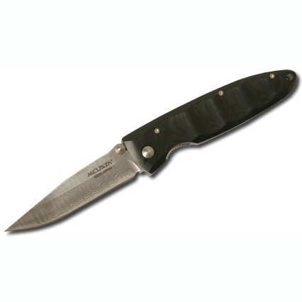 Нож Mcusta Damascus Basic Folder Black Micarta скл. сталь VG - фото 1