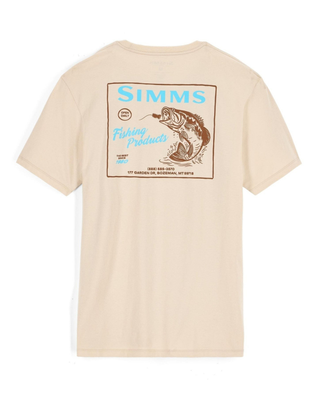 Футболка Simms Locals Bass Shop T-Shirt Natural  - фото 1
