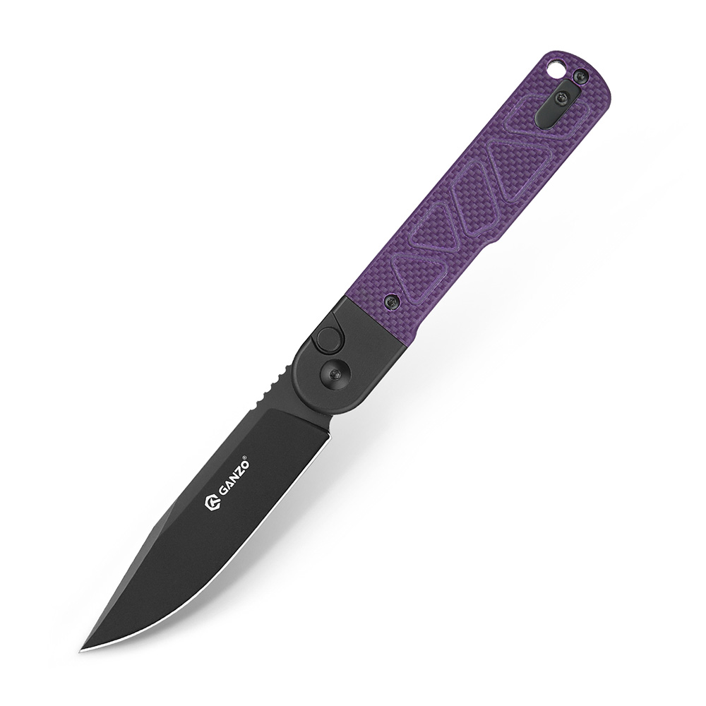 Нож складной Ganzo G767PT-PL фиолетовый - фото 1