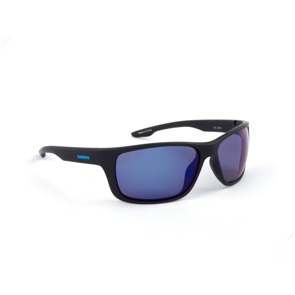 Очки Shimano Antares Matte Black & Blue Mirror - фото 1