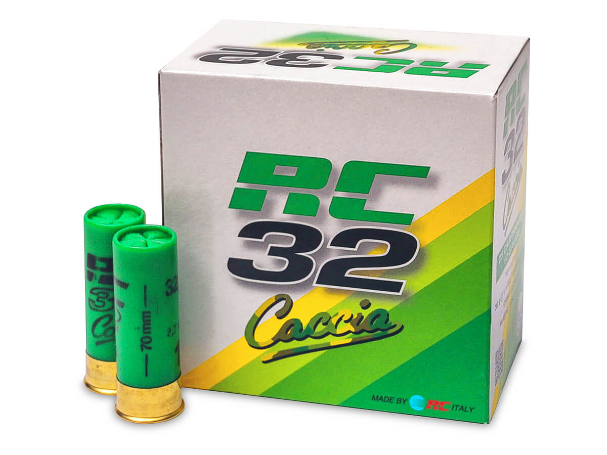 МП Патрон дробовой RC 32 Caccia кал. 12/70 № 10 (1,9 мм) 32 г, уп. 25 шт. - фото 1
