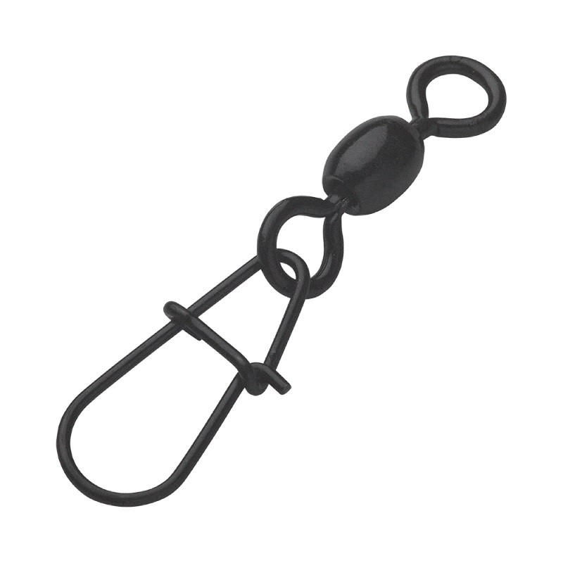 Застежка с вертлюгом Madcat Stainless W Egg Snap №1 155lb 70кг black уп.5шт