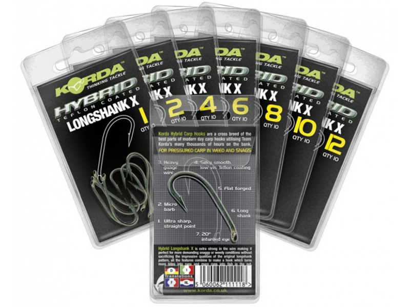 Крючок Korda Long Shank X-06 - фото 1