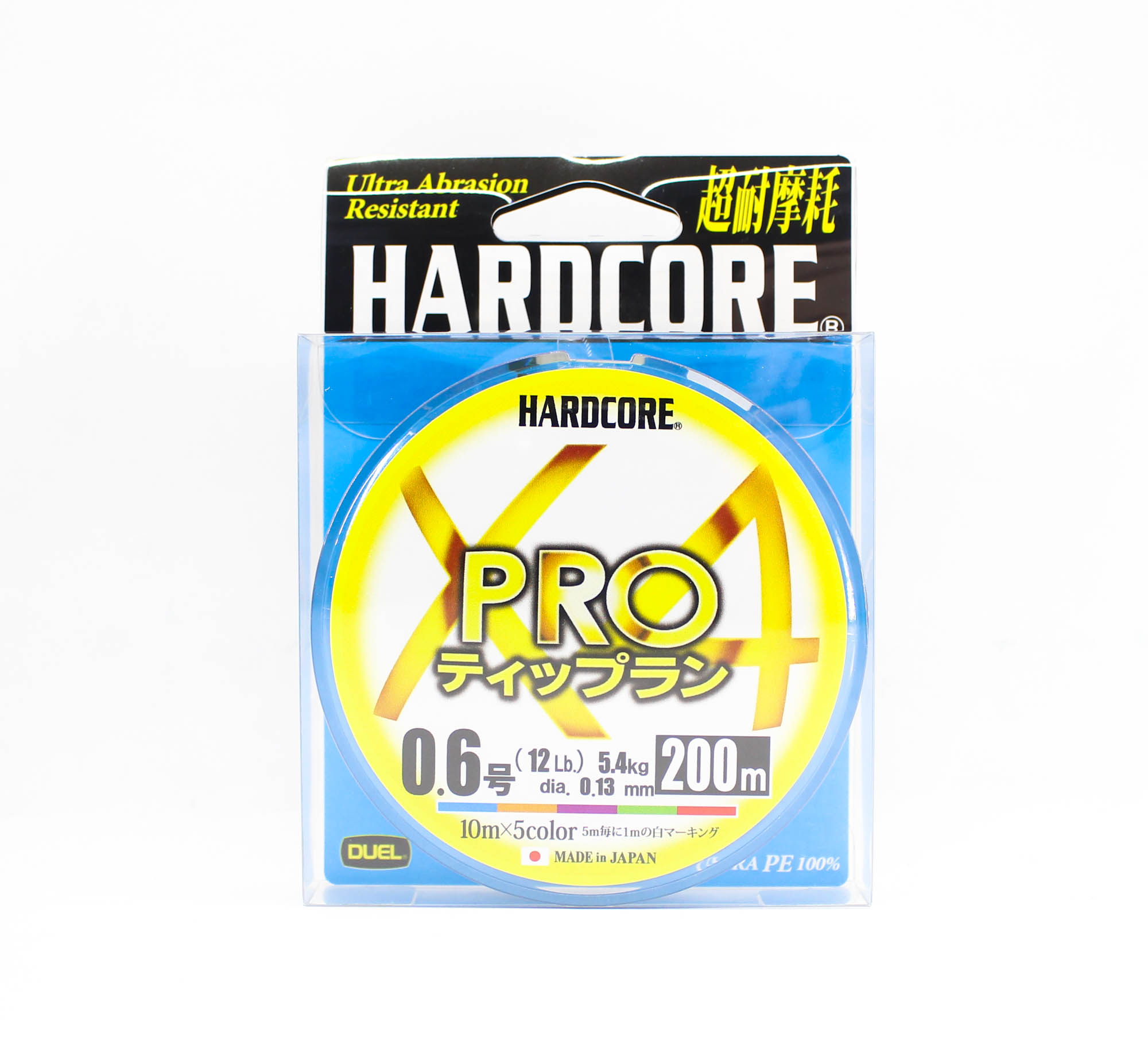 Шнур Yo-Zuri Duel PE Hardcore X4 Pro 200м 5Color 0,6 0,13мм 5,4кг - фото 1
