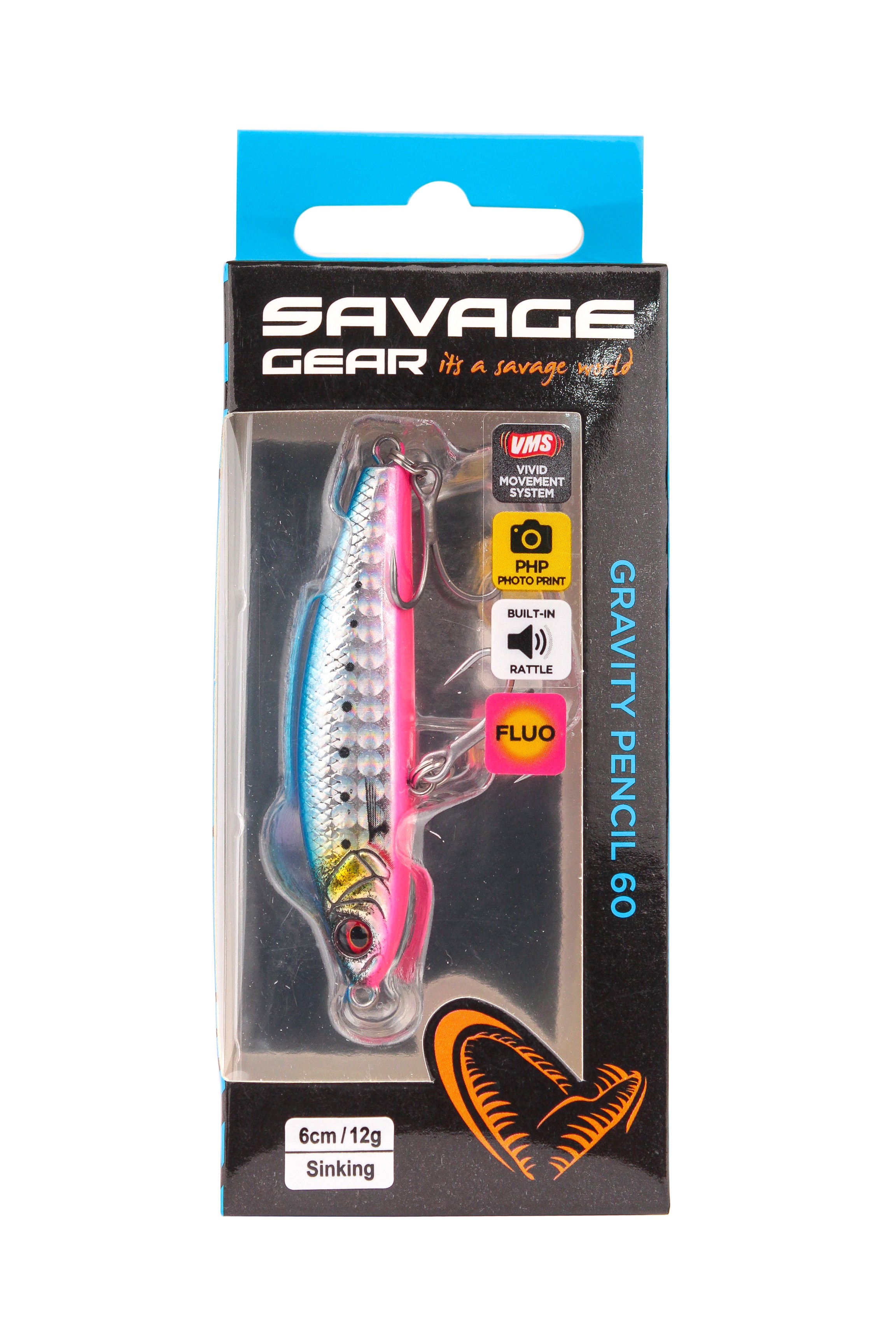 Воблер Savage Gear gravity  pencil 6см 12гр sinking pink belly sardine - фото 1