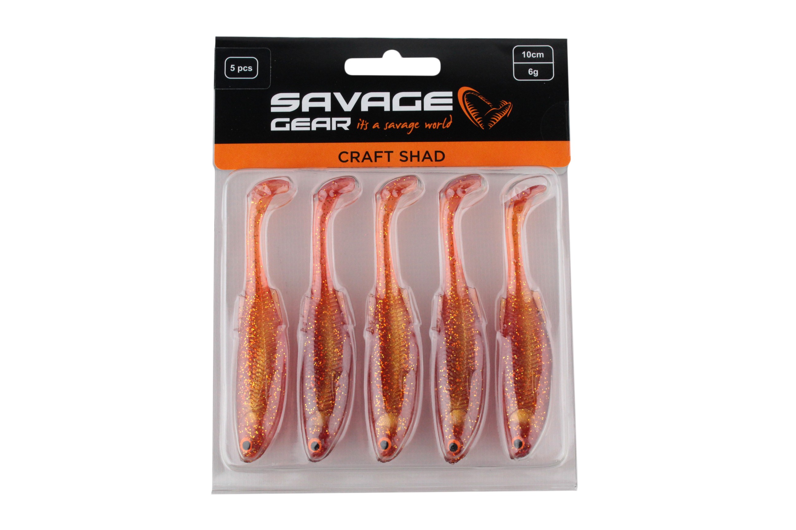 Приманка Savage Gear Craft shad 10см 6гр motor oil уп.5шт - фото 1